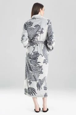 Plush Dragon Robe 14 Plush Dragon Robe -Natori Sales Shop Plush Dragon Robe Black by Natori 2 94550.1631293394