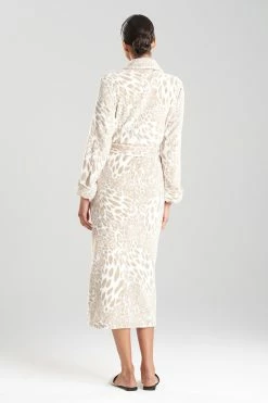 Plush Leopard Robe -Natori Sales Shop Plush Leopard Robe Sand Taupe by Natori 2 11000.1663017249