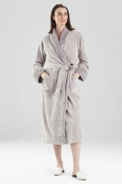 Plush Lynx Robe -Natori Sales Shop Plush Lynx Robe Grecian Stone by N Natori 48125.1632776228