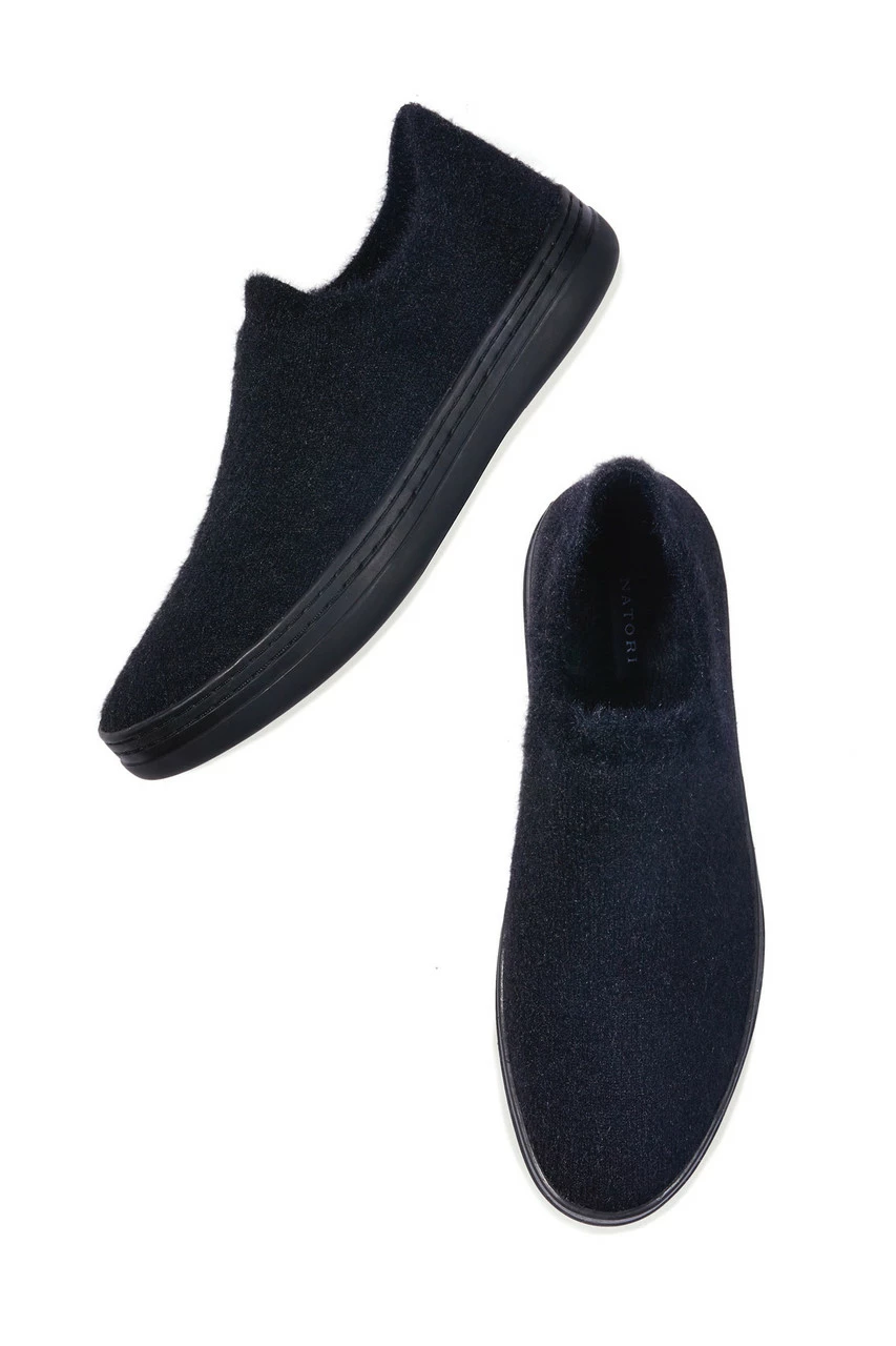 Plush Mohair Stretch Slip On Sneaker 4 Plush Mohair Stretch Slip On Sneaker - Image 4