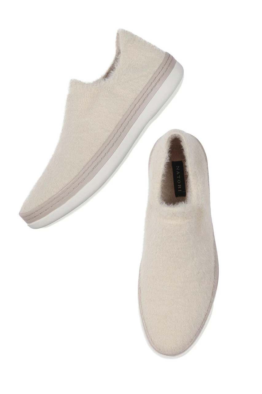Plush Mohair Stretch Slip On Sneaker 2 Plush Mohair Stretch Slip On Sneaker - Image 2