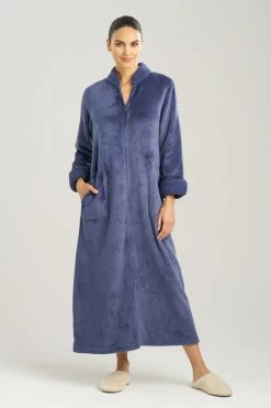 Plush Sherpa Lounger 50 Plush Sherpa Lounger -Natori Sales Shop Plush Sherpa Lounger French Navy by Natori 2 80620.1692351714