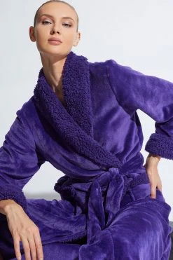 Plush Sherpa Robe -Natori Sales Shop Plush Sherpa Robe Amethyst by Natori 19560.1663445737