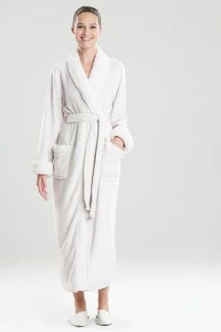Plush Sherpa Robe -Natori Sales Shop Plush Sherpa Robe Bone by Natori 92027.1641424244