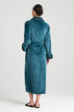 Plush Sherpa Robe -Natori Sales Shop Plush Sherpa Robe Cyprus Green by Natori 2 13518.1664300347