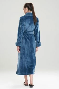 Plush Sherpa Robe -Natori Sales Shop Plush Sherpa Robe Morning Teal by Natori 2 34812.1641420215