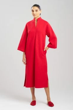 Quilted Infinity Jacquard Lounger -Natori Sales Shop Quilted Infinity Jacquard Lounger Brocade Red by Natori 96332.1692195826