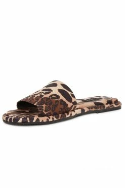 Radial Luxe Leopard Satin Slide -Natori Sales Shop Radial Luxe Leopard Satin Slide Chestnut by Natori 3 46263.1643918335