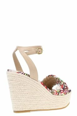 Rae Tropical Braided Wedge Sandals -Natori Sales Shop Rae Luxe Tropical Hinami Braided Wedge Sandals Natural by Natori 5 26641.1675095916