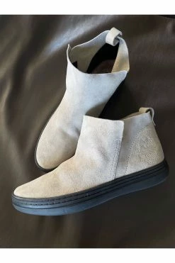 Real Suede Sneaker Bootie -Natori Sales Shop Real Suede Sneaker Bootie Sandstone by Natori 03790.1632139827