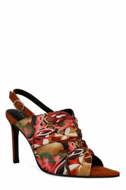 Reen Ikebana Silk Open Toe Sling 10 Reen Ikebana Silk Open Toe Sling -Natori Sales Shop Reen Ikebana Silk Open Toe Sling Multi by Natori 2 58426.1677175463