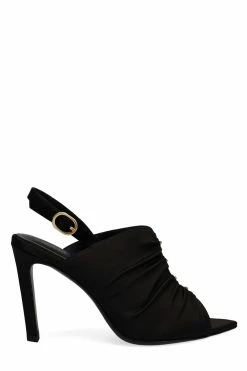 Reen Satin Open Toe Sling -Natori Sales Shop Reen Satin Open Toe Sling Black by Natori 5 99824.1664550930