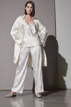 Ryu Jacquard Cami PJ 12 Ryu Jacquard Cami PJ -Natori Sales Shop Ryu Jacquard Cami PJ Cream by Natori 2 03301.1663609272