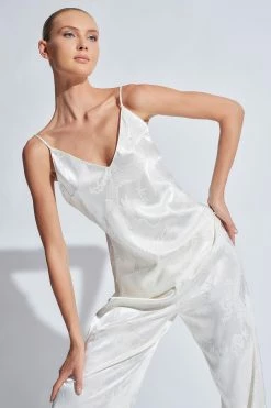 Ryu Jacquard Cami PJ 11 Ryu Jacquard Cami PJ -Natori Sales Shop Ryu Jacquard Cami PJ Cream by Natori 93471.1690796939