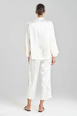 Ryu Jacquard Mandarin PJ -Natori Sales Shop Ryu Jacquard Mandarin PJ Cream by Natori 2 2 87041.1663354207