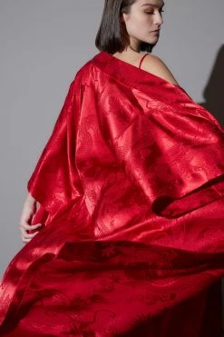 Ryu Jacquard Robe -Natori Sales Shop Ryu Jacquard Robe Brocade Red by Natori 33125.1663609526