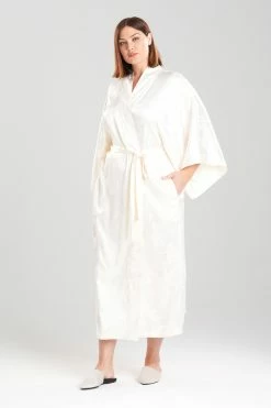 Ryu Jacquard Robe -Natori Sales Shop Ryu Jacquard Robe Cream by Natori 3 58646.1663354693