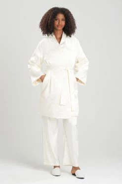 Ryu Jacquard Short Puffer Robe