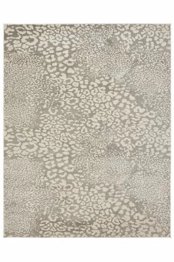 Serengeti- Light Grey Leopard Rug