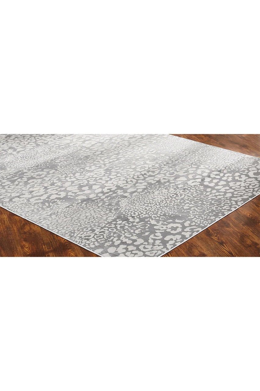 Serengeti- Light Grey Leopard Rug 3 Serengeti- Light Grey Leopard Rug - Image 3
