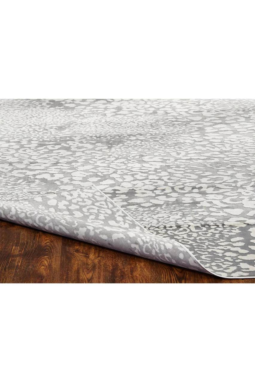 Serengeti- Light Grey Leopard Rug 5 Serengeti- Light Grey Leopard Rug - Image 5