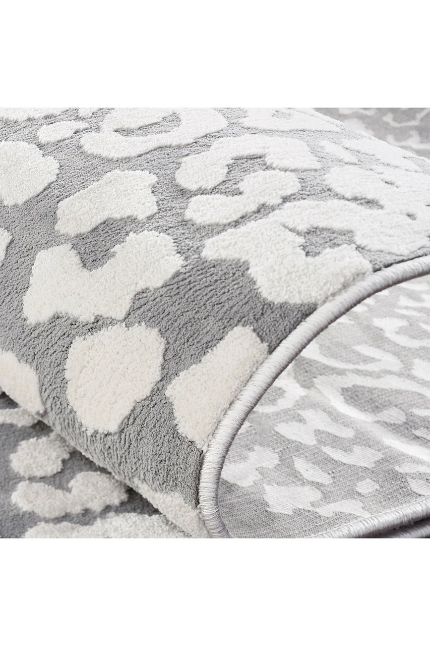 Serengeti- Light Grey Leopard Rug 9 Serengeti- Light Grey Leopard Rug - Image 9