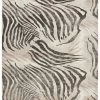 Serengeti- Charcoal Zebra Rug