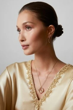 Shangri-La Yin-Yang 14K Gold And Diamond Knot Chain Pendant Necklace -Natori Sales Shop SHOT 10 1055 88964.1631911140