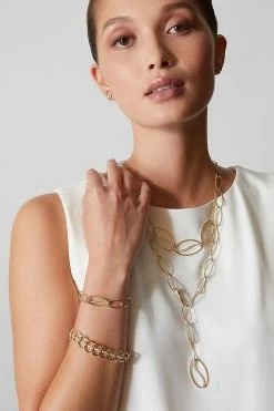 Shangri-La Elliptical Yin-Yang 14K Gold And Diamond Trio Necklace -Natori Sales Shop SHOT 14 1249 66473.1628897004