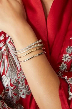 Shangri-La Brushstroke 14K Gold Bracelet 22 Shangri-La Brushstroke 14K Gold Bracelet -Natori Sales Shop SHOT 2 178 01225.1630090188