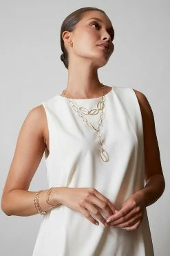 Shangri-La Elliptical Yin-Yang 14K Gold And Diamond Link Bracelet -Natori Sales Shop SHOT 14 1268 65355.1630089490