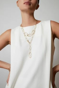 Shangri-La Elliptical Yin-Yang 14K Gold And Diamond Y Necklace -Natori Sales Shop SHOT 14 1333 29085.1630088951