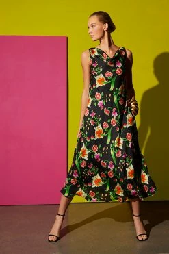 Chikayo-Obi Silk Bias Cowl Dress -Natori Sales Shop SHOT 15 969 19968.1644340425