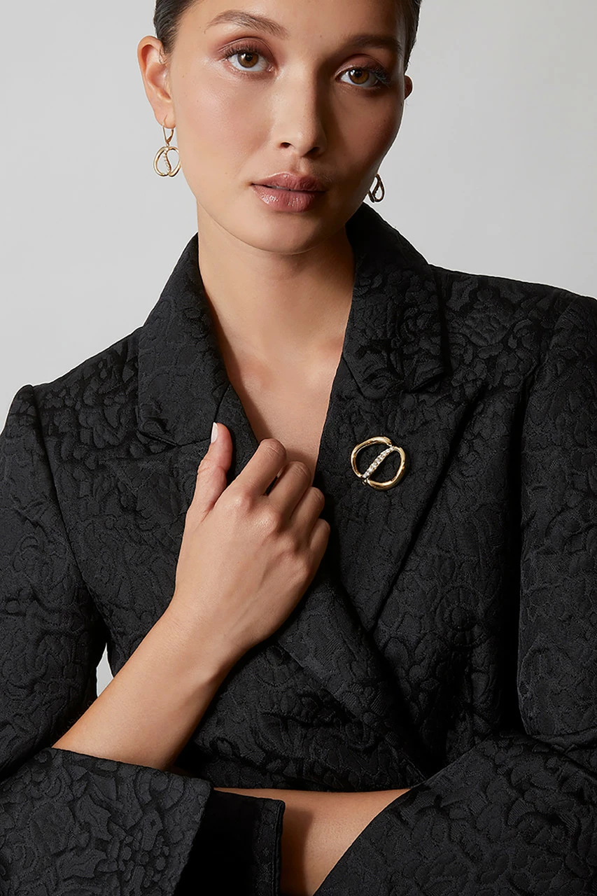 Shangri-La Yin-Yang 14K Gold And Diamond Dangle Earrings 5 Shangri-La Yin-Yang 14K Gold And Diamond Dangle Earrings - Image 5