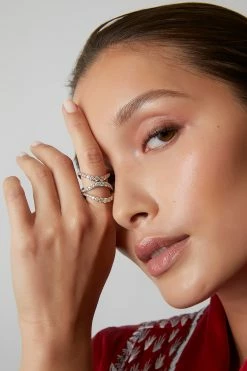 Shangri-La Brushstroke 14K Gold And Diamond Full Eternity Stacking Ring 45 Shangri-La Brushstroke 14K Gold And Diamond Full Eternity Stacking Ring -Natori Sales Shop SHOT 2 164 54111.1630087310