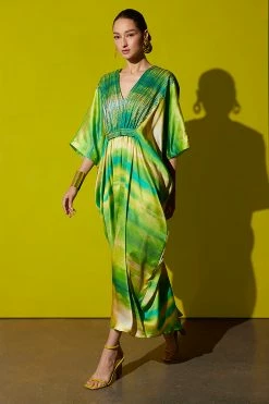 Yoriko Embroidery Silk Caftan -Natori Sales Shop SHOT 37 2453 50074.1646156227