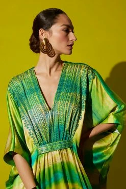 Yoriko Embroidery Silk Caftan -Natori Sales Shop SHOT 37 2526 36420.1646156229