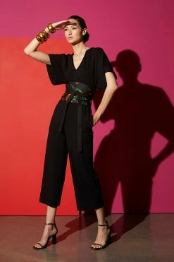 Light Weight Ponte Kimono V-Neck Jumpsuit 6 Light Weight Ponte Kimono V-Neck Jumpsuit -Natori Sales Shop SHOT 4 265 22654.1644531079