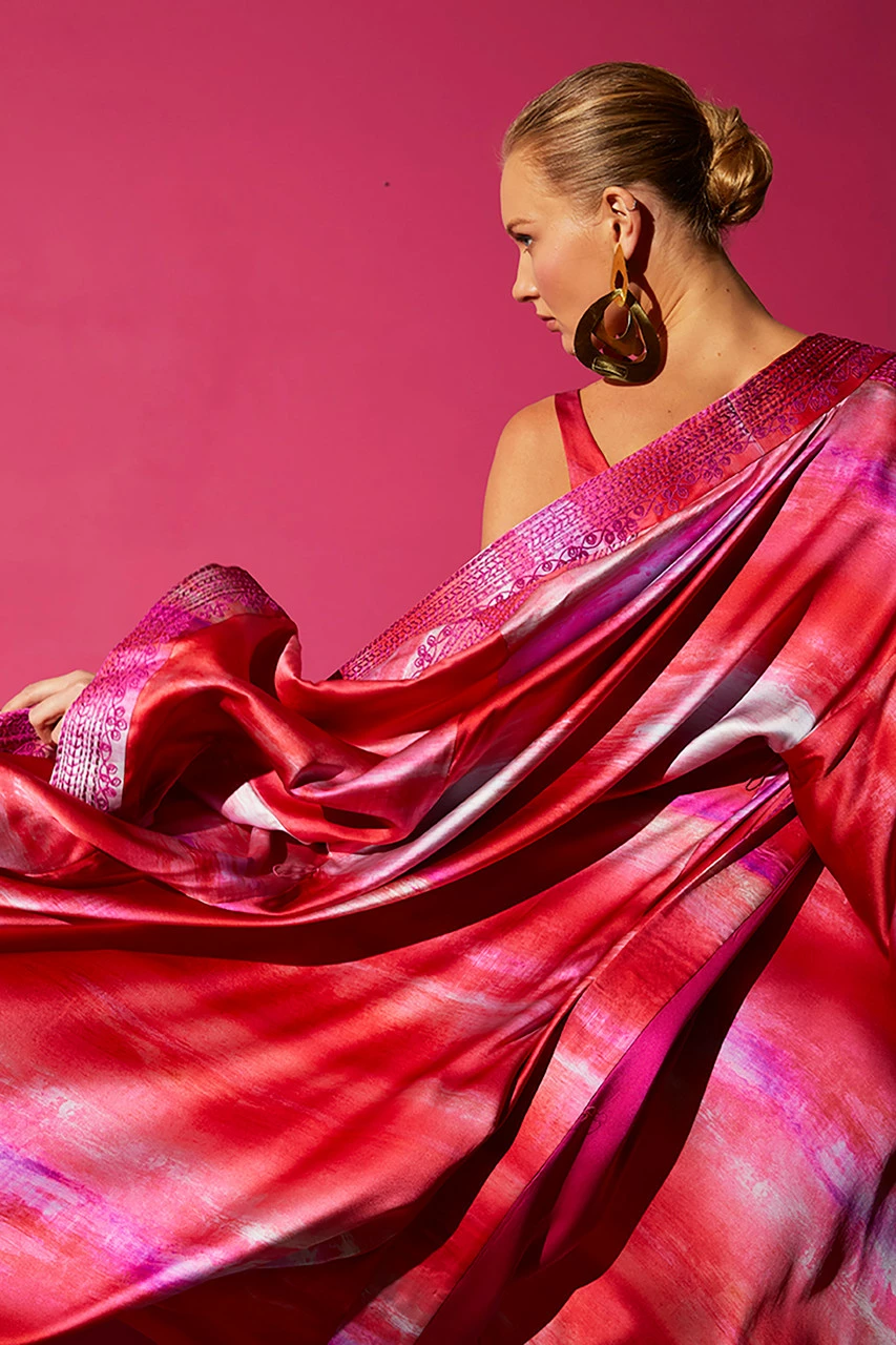 Yoriko Embroidery Silk Robe 3 Yoriko Embroidery Silk Robe - Image 3