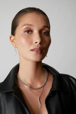 Shangri-La Brushstroke 14k Gold And Diamond Large Pendant Necklace -Natori Sales Shop SHOT 7 570 01929.1630088187