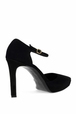 Sae Suede Square Toe Platform Pump -Natori Sales Shop Sae Suede Square Toe Platform Pump Black by Natori 2 24351.1664557841