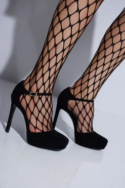 Sae Suede Square Toe Platform Pump -Natori Sales Shop Sae Suede Square Toe Platform Pump Black by Natori 2 93852.1662049006