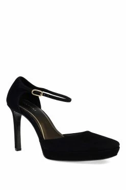 Sae Suede Square Toe Platform Pump -Natori Sales Shop Sae Suede Square Toe Platform Pump Black by Natori 3 50332.1664557844