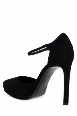 Sae Suede Square Toe Platform Pump -Natori Sales Shop Sae Suede Square Toe Platform Pump Black by Natori 4 11712.1664557927