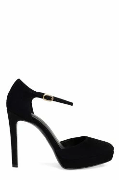 Sae Suede Square Toe Platform Pump -Natori Sales Shop Sae Suede Square Toe Platform Pump Black by Natori 5 60562.1664557899