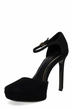 Sae Suede Square Toe Platform Pump