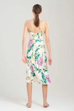 Sarasa Satin Gown 13 Sarasa Satin Gown -Natori Sales Shop Sarasa Satin Gown Oatmeal Multi by N Natori 4 04658.1690467109