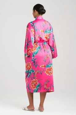 Sarasa Satin Robe -Natori Sales Shop Sarasa Satin Robe Berry Multi by N Natori 10 26345.1690468210