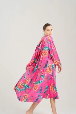 Sarasa Satin Robe -Natori Sales Shop Sarasa Satin Robe Berry Multi by N Natori 7 99892.1690468021