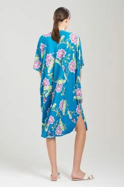 Sarasa Slinky Caftan -Natori Sales Shop Sarasa Slinky Caftan Dark Teal by N Natori 3 88541.1692634131